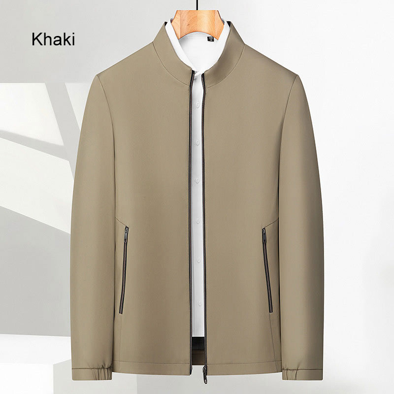 👑Fliwos® Herren Stehkragen Zipper Freizeitjacke